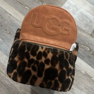 UGG Dannie II Leather Mini Backpack cheetah